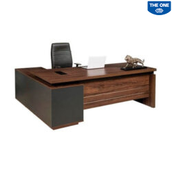 Bàn Giám Đốc 1m8 LUXB1818V3 màu nâu trầm sang trọng