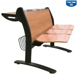 Ghế Băng Chờ 3 Chỗ Đệm Gỗ GPC05D-3