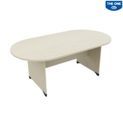 Bàn Họp Oval 1m8 ATH1810OV màu gỗ trắng hiện đại